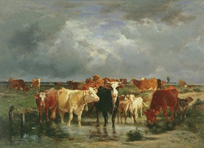 La llegada de una tormenta de Emile van Marcke de Lummen